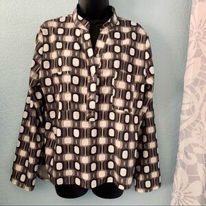 Laura Clement Abstract Print Blouse Size Large